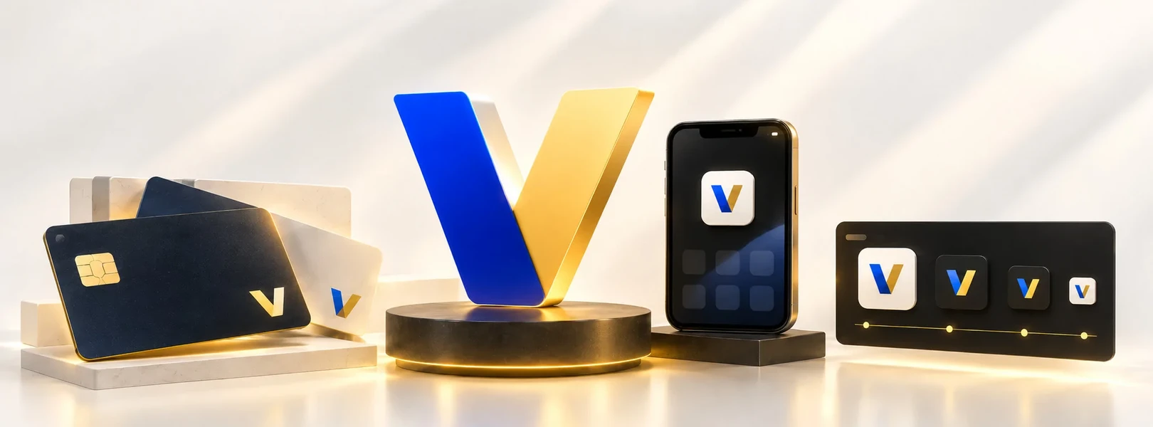 Visa обновила айдентику и представила букву V как самостоятельный знак